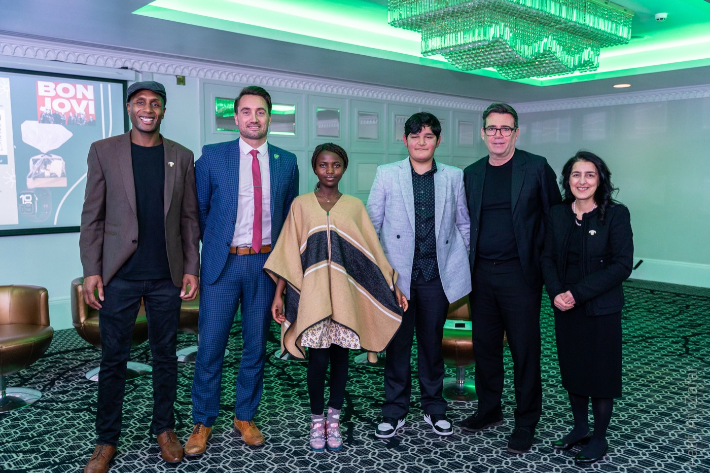 Foundation partners and young people together at the DRSF launch event